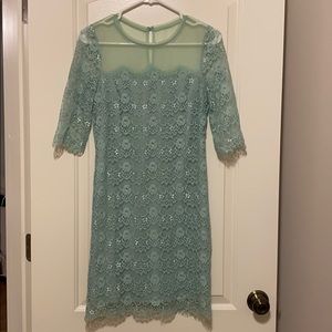 BCBG Teal Lace Dress